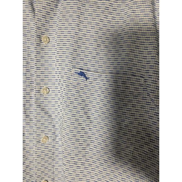 TOMMY BAHAMA Mens M Sarasota Stretch Ventura Coast IslandZone Shirt Soft Blue - Picture 2 of 9
